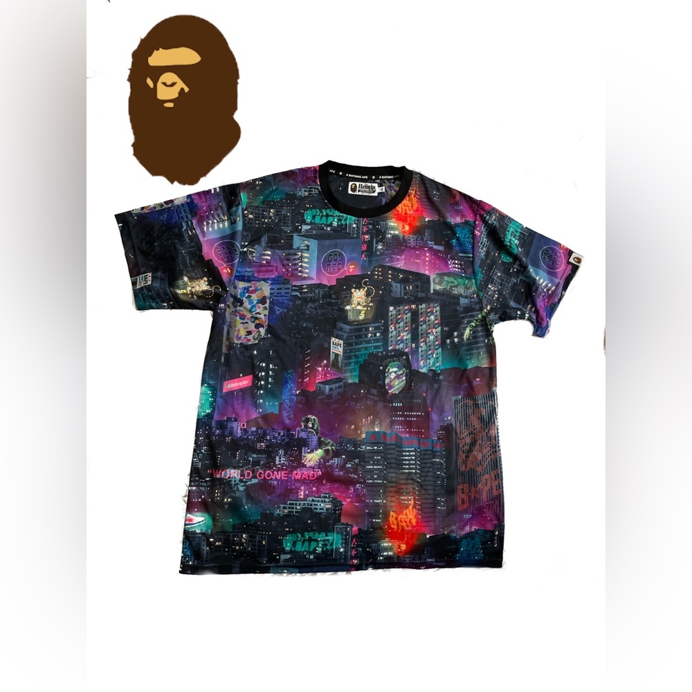 BAPE Neon Tokyo Tee XL